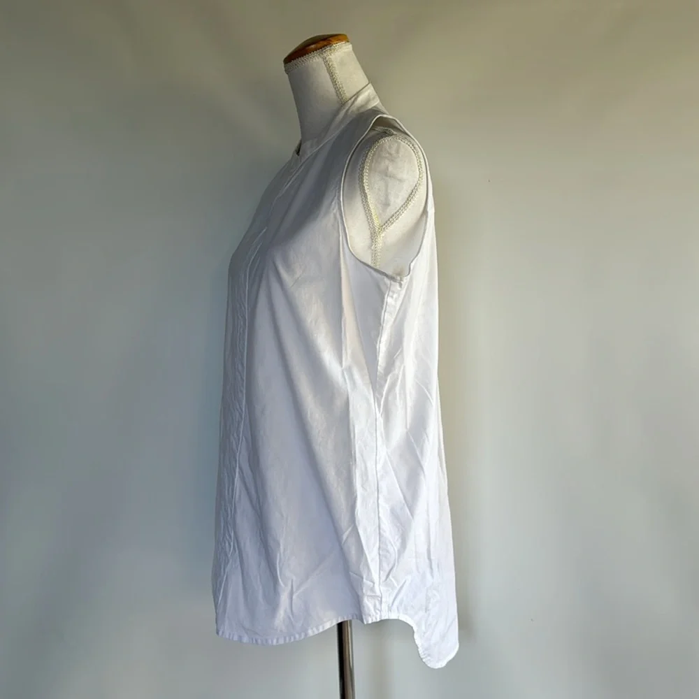 Eileen Fisher Sleeveless Poplin Top - sz S - Picture 4 of 6